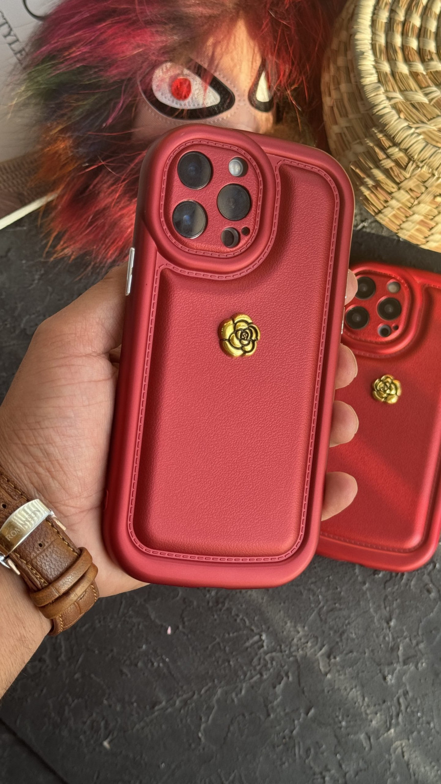 قاب موبایل آیفون ردولوت گل شنل