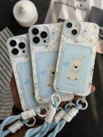 قاب موبایل آیفون سگ پاپی آبی بندست جاکارتی - Image 2