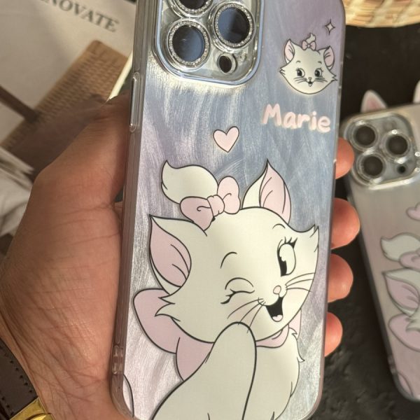 قاب موبایل آیفون گربه اشرافی شاینی