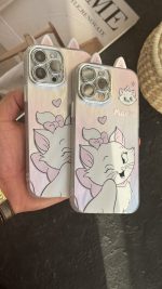 قاب موبایل آیفون گربه اشرافی شاینی - Image 2