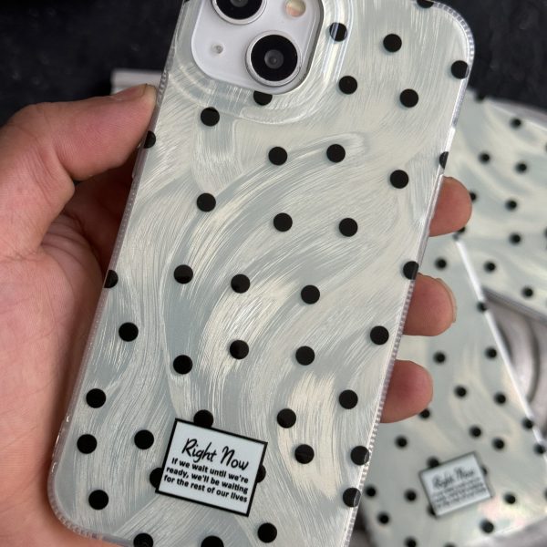 قاب موبایل آیفون یشمی سبز خال خالی