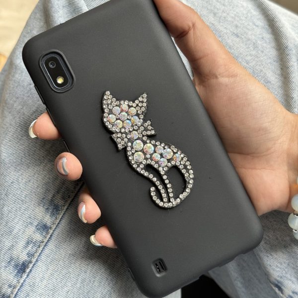 قاب موبایل آیفون بلک کت نگین دار