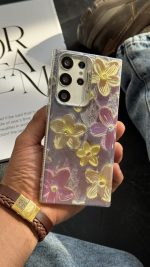 قاب موبایل ( سامسونگ ) پرپل فلاورز - Image 3