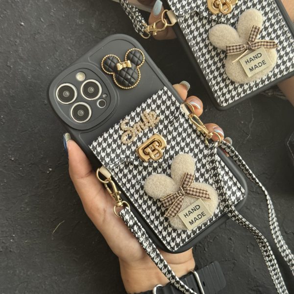 قاب موبایل آیفون باربری زبرا پترن سیاه و سفید