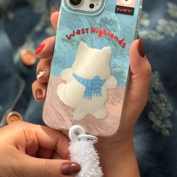 قاب موبایل آیفون پاپی وست هایلند + بند فابریک