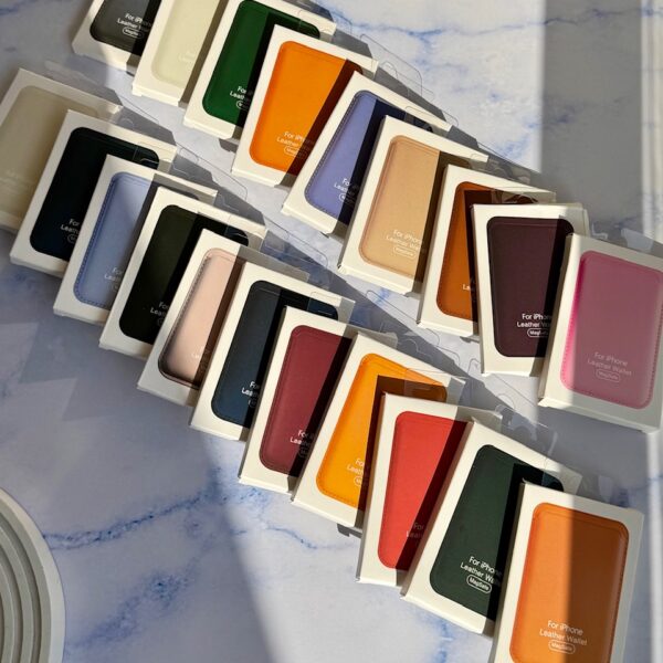 جاکارتی مگ سیف اپل Leather wallet magsafe (کدa0069)