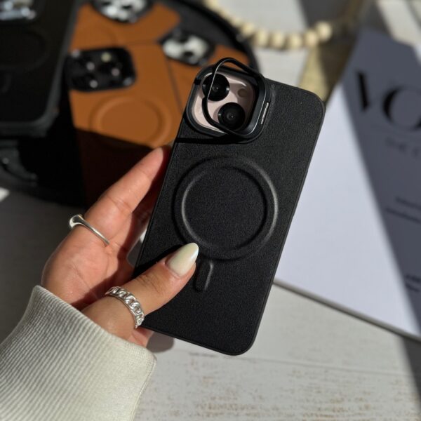 قاب مگ سیف چرمی لنز استند شو (کدC1867)