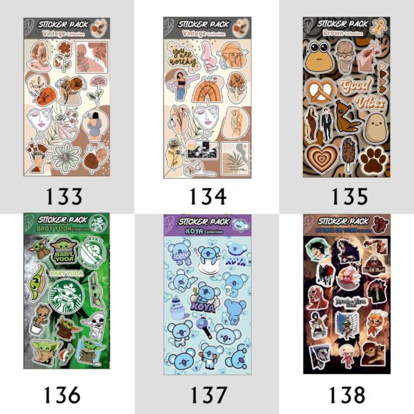 پک استیکر شماره 79 تا 149 (کدa0142)