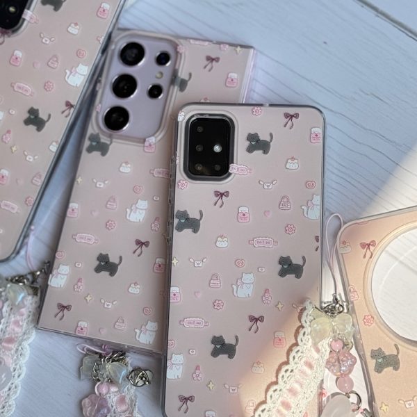 قاب Cat & Candy اندرویدی با آویز (کدC2047)