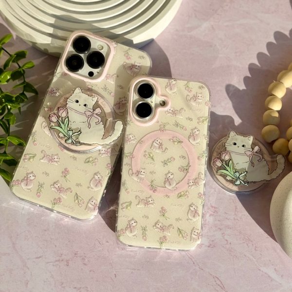 قاب گربه بازیگوش با پاپ سوکت مگنتی (کدC2146)