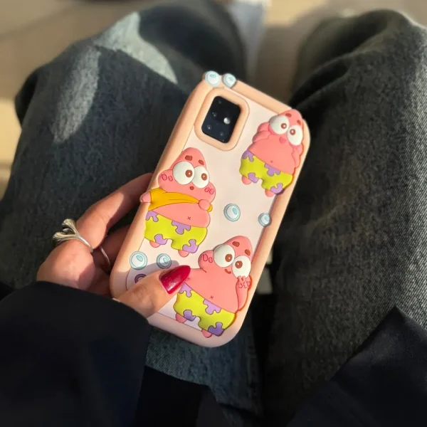 قاب پاتریک بازیگوش سیلیکونی آیفون سامسونگ شیائومی (کدC1875)