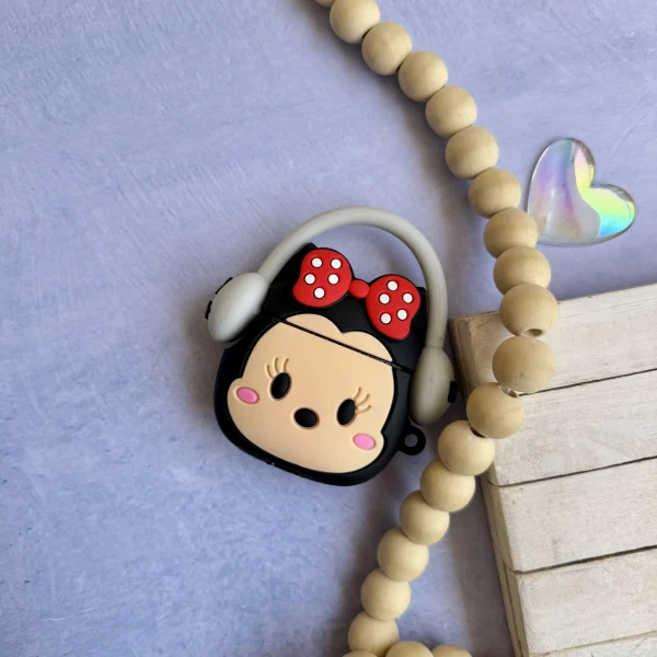 کاور ایرپاد سیلیکونی میکی و مینی هدفون دار (کدa0210)