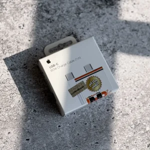کابل USB-C To USB-C اپل کنفی 60 وات 1 متر با گارانتی مادام العمر (کدB9028)