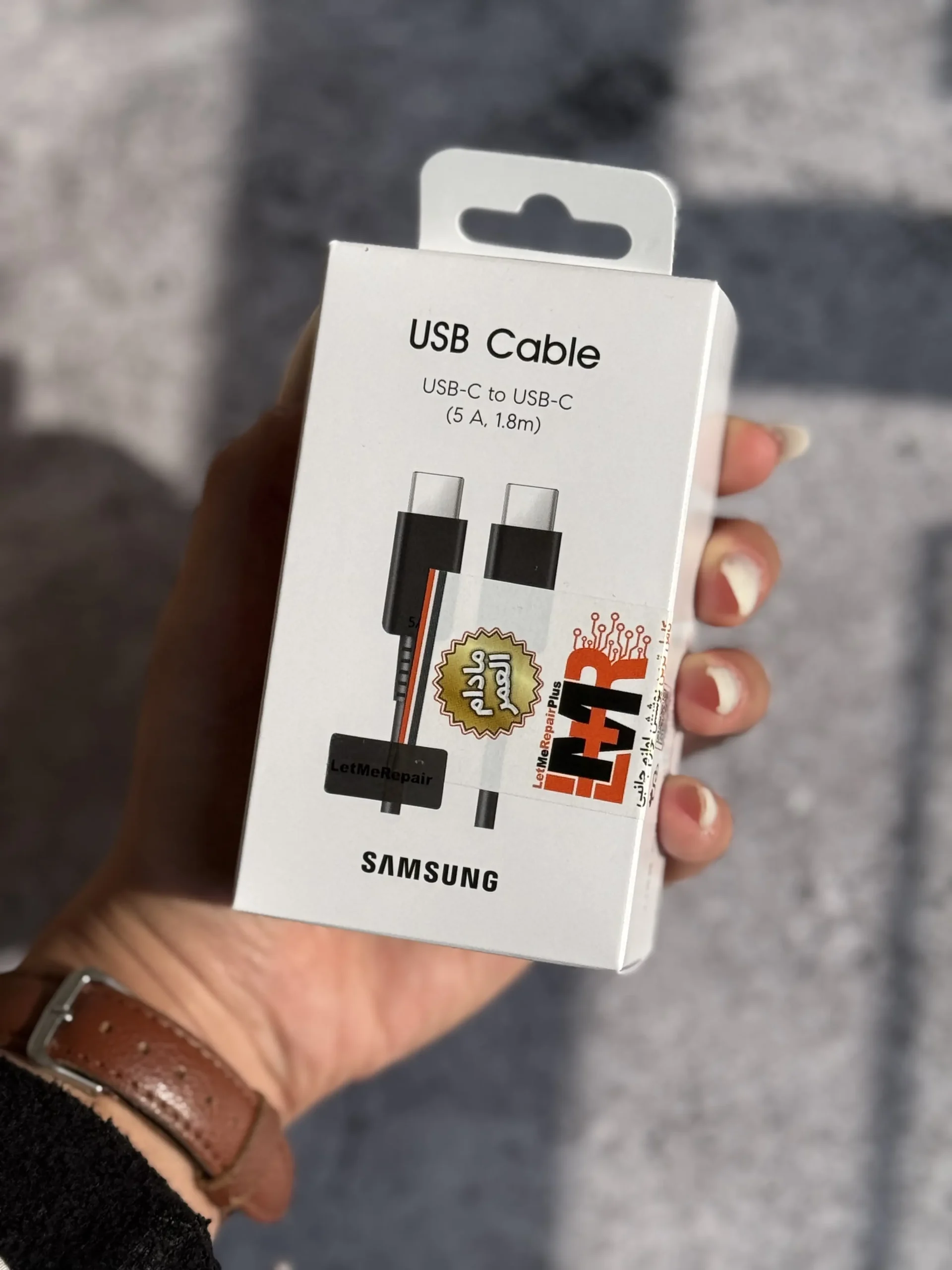 e523ca کابل USB-C To USB-C سامسونگ 1.8 متر 5 آمپر با گارانتی مادام العمر (کدB9030) - Image 1