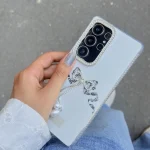 قاب پاپیون دور لنز نگین/شاین Lovely Power سامسونگ و شیائومی (کدC2262)