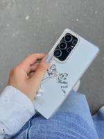قاب پاپیون دور لنز نگین/شاین Lovely Power سامسونگ و شیائومی (کدC2262)
