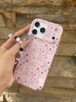 قاب Pink Paws پنجه صورتی با آویز (کدC2271) - Image 3
