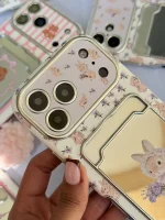 قاب خرگوش 🐇 جاکارتی آینه ای با آویز (کدC2311) - تصویر 4